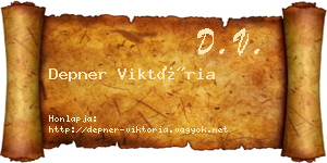 Depner Viktória névjegykártya