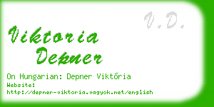 viktoria depner business card